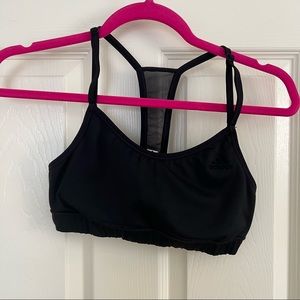 small black adidas sports bra
